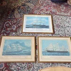 RARE Clipper ship lithographs by N Currier
